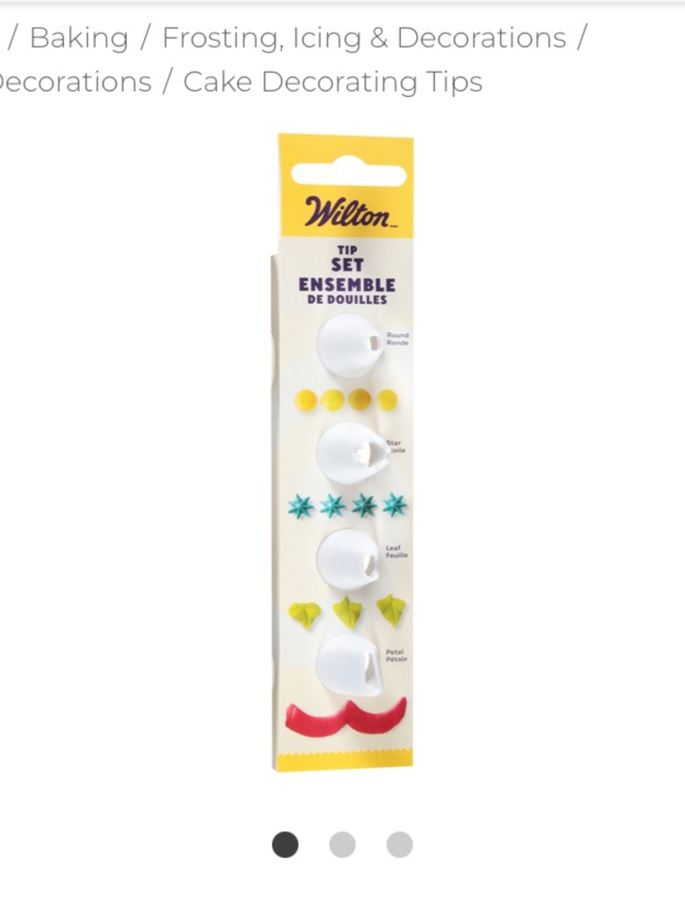 Wilton Plastic Tip Set